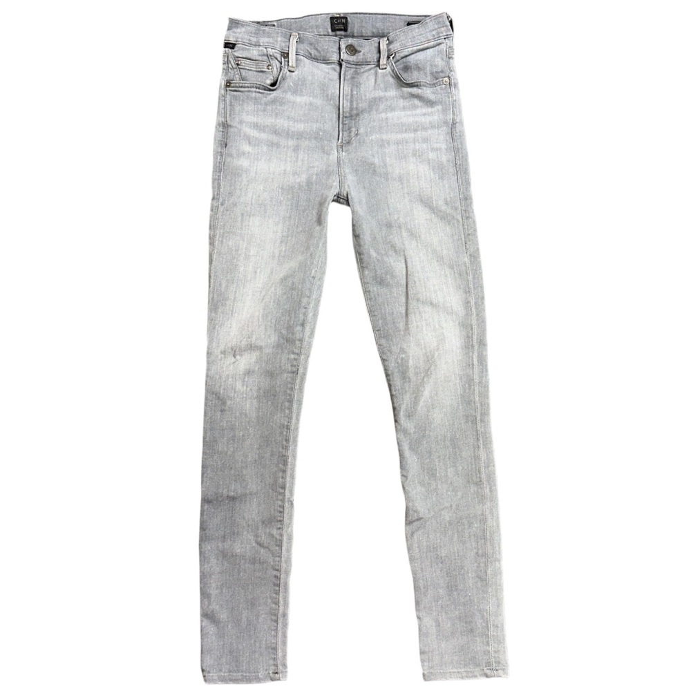 CITIZENS OF HUMANITY women's grey rocket skinny high rise jeans, 28".